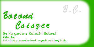 botond csiszer business card
